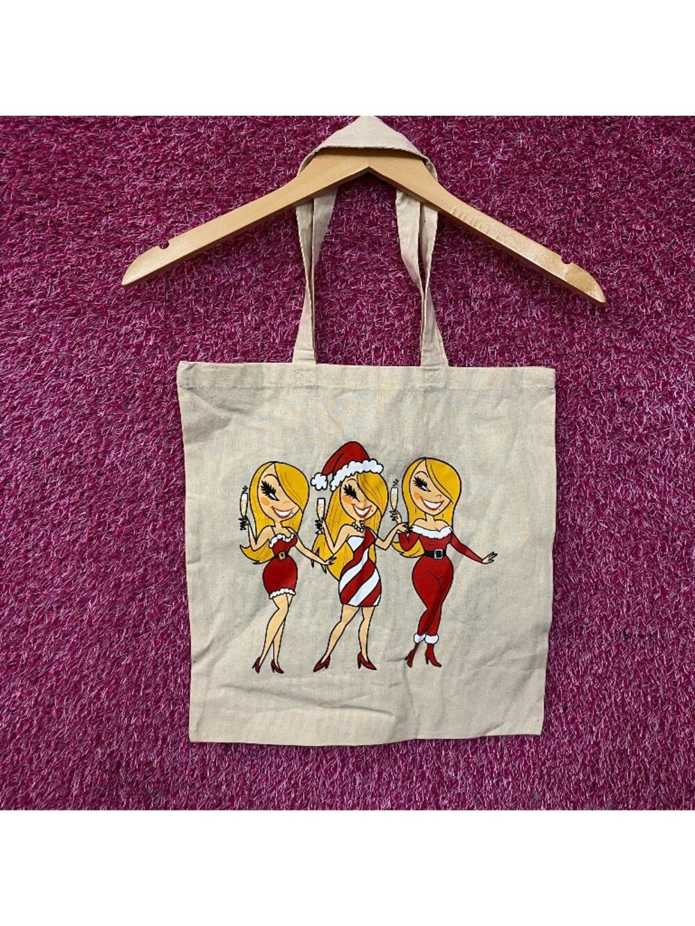 Mariah Carey's Christmas Time! Candy Cane Tote Bag